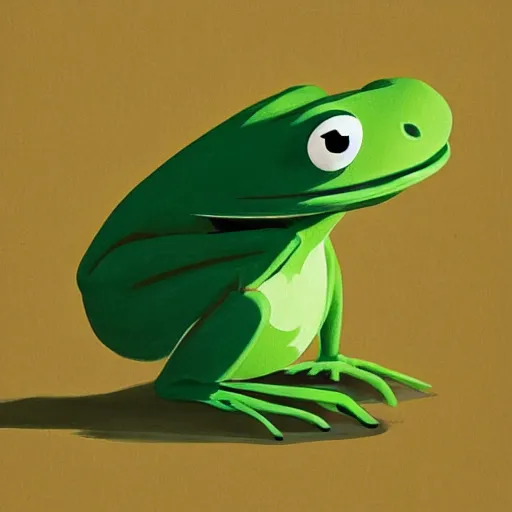 Image similar to face icon stylized minimalist kermit the frog 1 9 8 2, loftis, cory behance hd by jesper ejsing, by rhads, makoto shinkai and lois van baarle, ilya kuvshinov, rossdraws global illumination