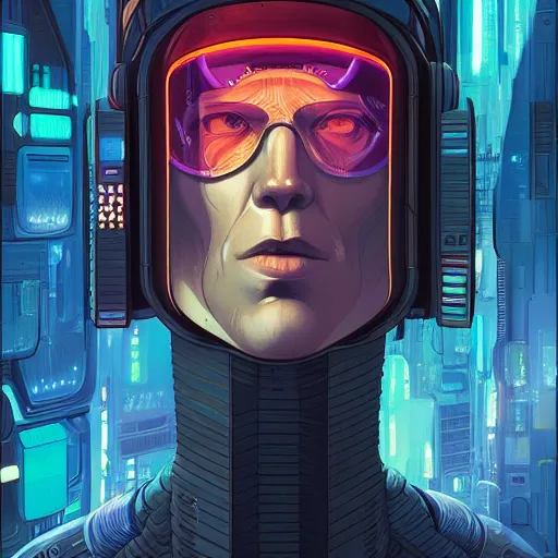 Prompt: h 0 c 0 k futurama cyberpunk portrait by gaston bussierre and charles vess and james jean and erik jones and rhads, inspired by ghost in the shell, beautiful fine face features, intricate high details, sharp, ultradetailed