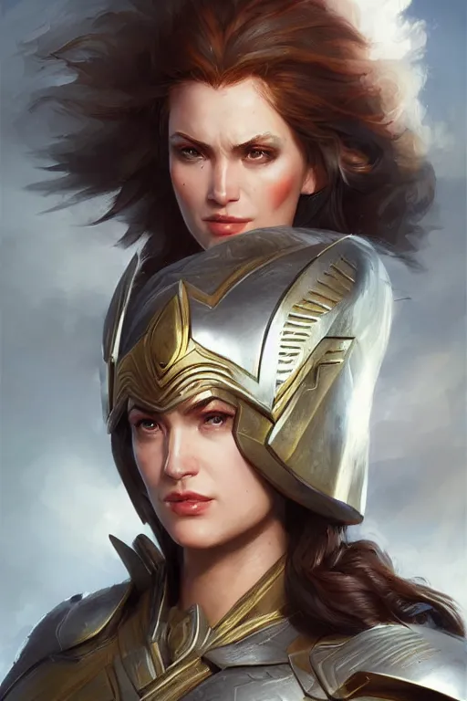 Image similar to amazon valkyrie athena, d & d, fantasy, portrait, highly detailed, headshot, digital painting, trending on artstation, concept art, sharp focus, illustration, art by artgerm and greg rutkowski and magali villeneuve