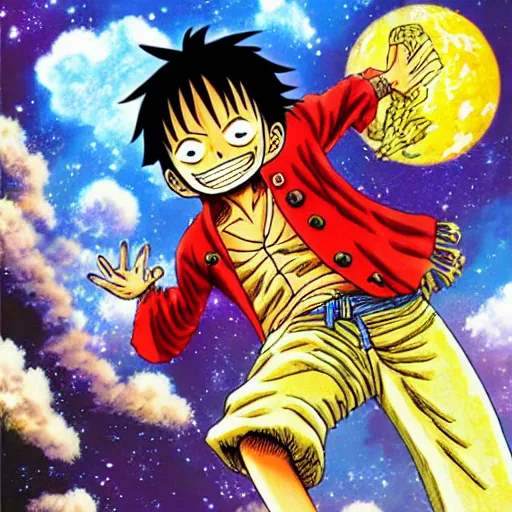 Image similar to luffy in space by Eiichiro Oda