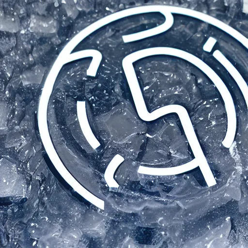 Prompt: git logo engraved in glossy ice, very realistic, very detailed, contrast