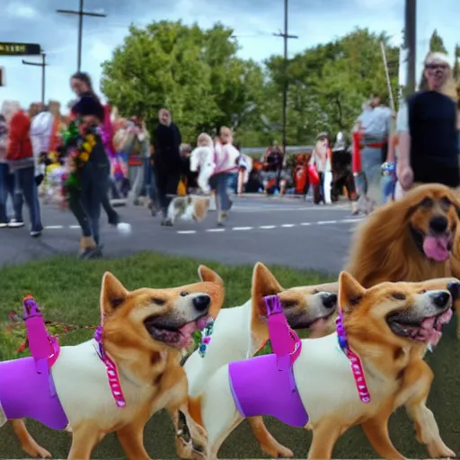 Image similar to dog milk parade