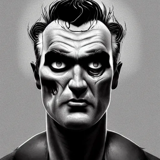 Image similar to portrait of a young and handsome zombie morrissey as a zombie with cuts and with a large quiff and thick eyebrows, 7 days to die zombie, realistic proportions, fine art, award winning, intricate, elegant, sharp focus, cinematic lighting, digital painting, 8 k concept art, art by z. w. gu, art by brom, art by michael hussar, 8 k