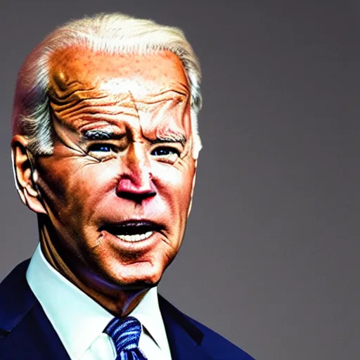 Image similar to joe biden is transforming into a shark, movie poster textless, book cover, professional lighting, well - lit, realism