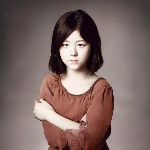 Image similar to a masterpiece portrait photo of a beautiful young girl who looks like a korean mary elizabeth winstead