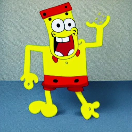 Prompt: Sponge Bob looks like a human