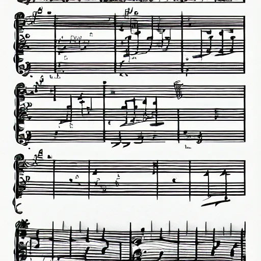 Image similar to sheet music