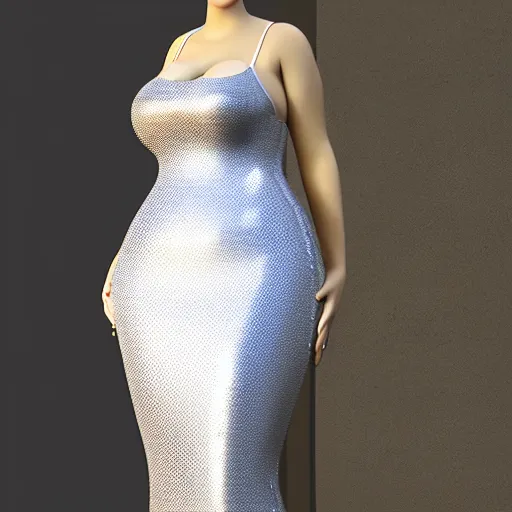 Prompt: curvy feminine hot goth cutie in a sublime elegant polished sequined white latex neck-high or tube-top floor length gown with purple accents, thin waist, cgsociety, photorealistic, comfy ambience, idealistic, 16k, smooth, sharp focus, trending on ArtStation, volumetric lighting, fully clothed, worksafe