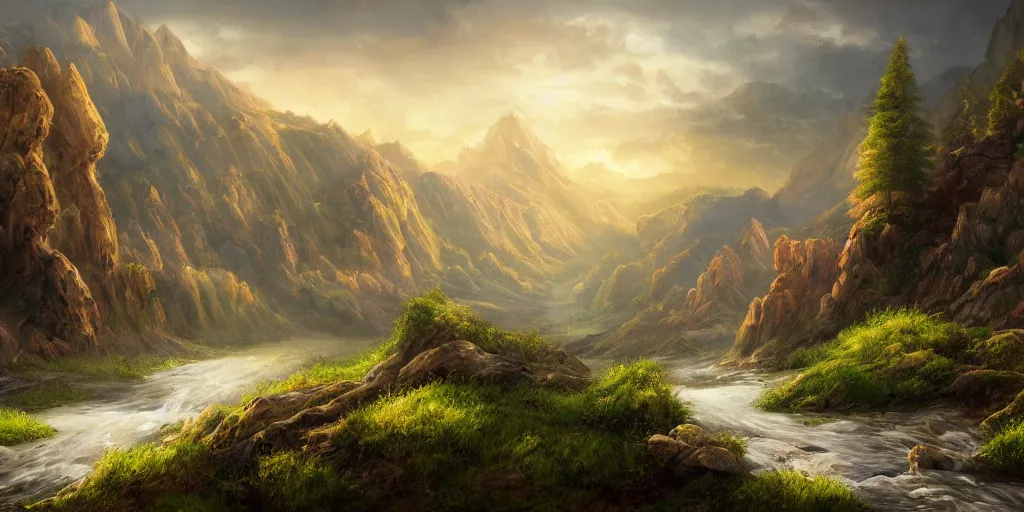 Fantasy on sale landscape wallpaper