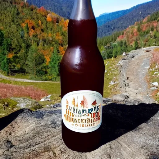 Prompt: hard cider in the mountains bittersweet