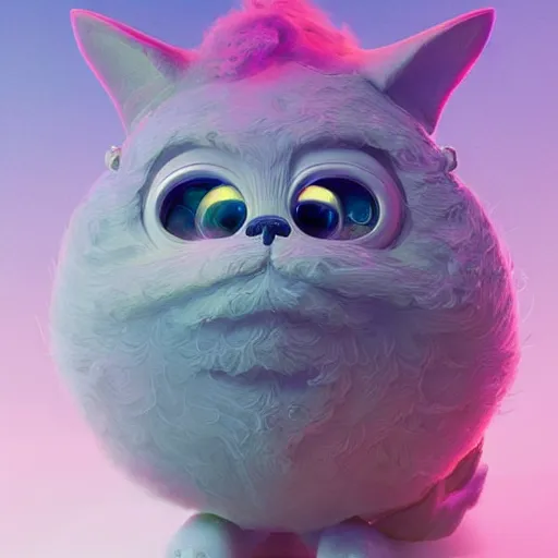 Prompt: fluff, cute:: by beeple and James Gilleard and Justin Gerard :: ornate, dynamic, particulate, intricate, elegant, highly detailed, centered, artstation, smooth, sharp focus, octane render, 3d