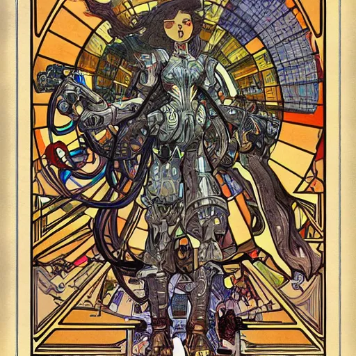 Prompt: isometric mecha video game intricate, elegant, highly detailed, art deco, sharp focus, illustration, art by alphonse mucha