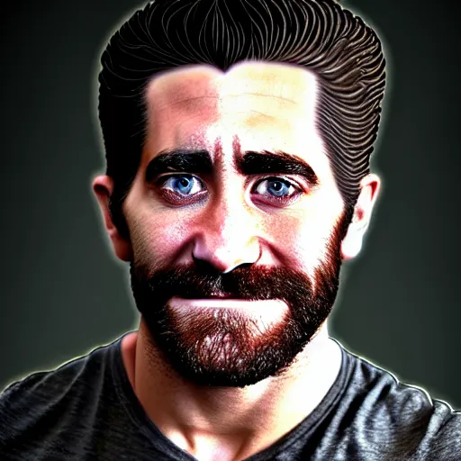 Image similar to food photography of jake gyllenhaal's face fused with halloumi cheese ( ( white halloumi cheese hybrid with jake gyllenhaal face ) ), jake gyllenhaal sentient cheese man, by greg rutkowski