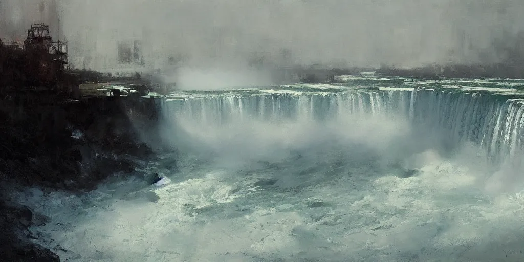 Image similar to niagara falls by jeremy mann