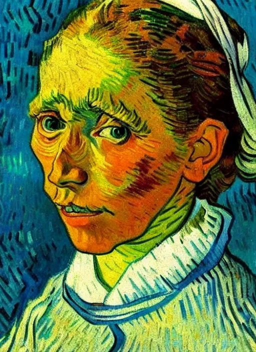 Image similar to detailed expressionist!! oil painting masterpiece portrait of a washerwoman!! by van gogh, 8 k resolution, smooth, sharp focus, matte painting, beautiful masterpiece expressionist painting