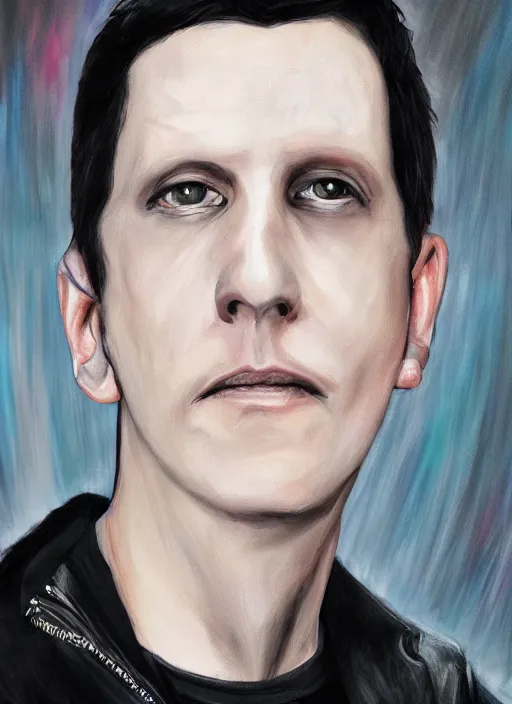 Image similar to hyper realistic portrait of tobias forge