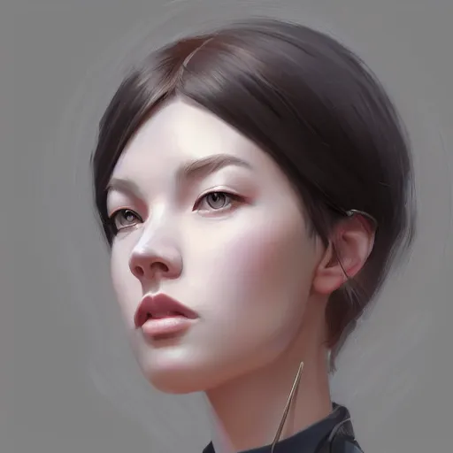 Image similar to portrait of Lisa Blackpink as an architect, highly detailed, digital painting, artstation, concept art, sharp focus, illustration, art by ilya kuvshinov, krenz cushart, Greg Rutkowski