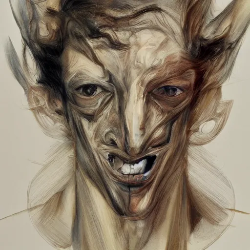 Image similar to creature concept of a horse human chimera by jenny saville