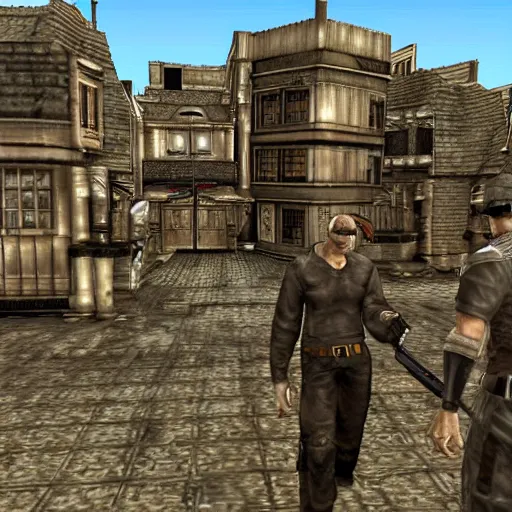 Image similar to Resident Evil Village if it had been a PS1 game