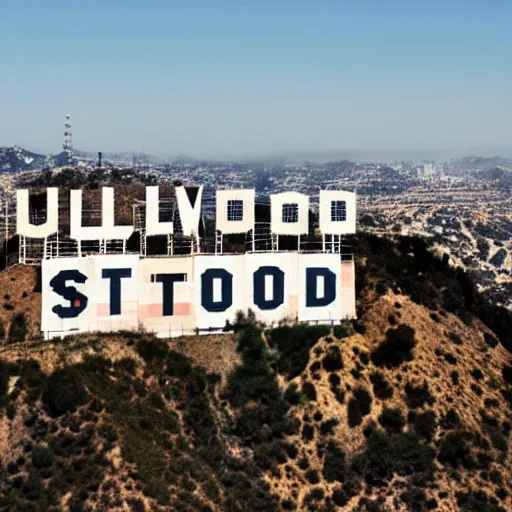 Prompt: recreation of signature of independence of united states in year 2 0 2 1 in california with the hollywood sign in the background. 4 k, hdr, realistic detail.