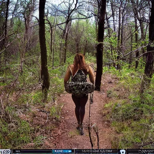 Image similar to wild woman trail cam photo