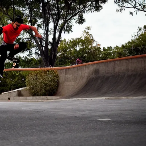 Image similar to francisco franco skateboarding in el valle de los caidos