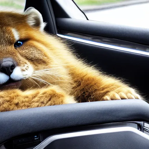 Image similar to furry car, car with thick fur