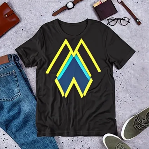 Prompt: a t - shirt design that says echo alternative and has a triangle. alternative rock style. music.