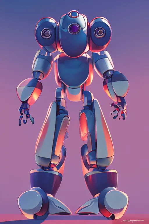 Image similar to metabots medabots medarotto medarot robot minimalist comics, behance hd by jesper ejsing, by rhads, makoto shinkai and lois van baarle, ilya kuvshinov, rossdraws global illumination ray tracing hdr radiating a glowing aura