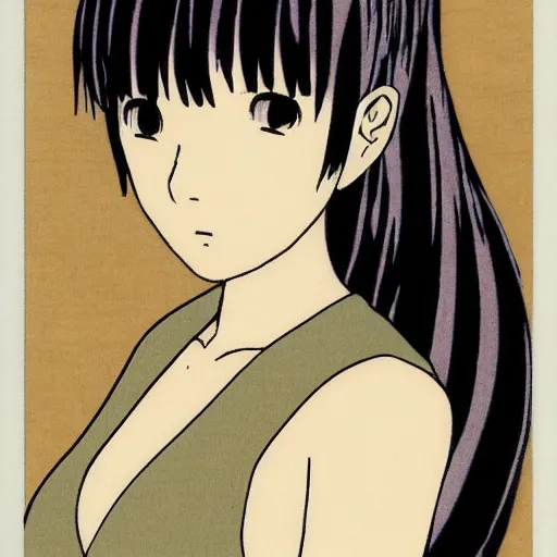 Image similar to Lain Iwakura by Yoshitoshi, she looks really like Lain Iwakura. Serial Experiments Lain, here is only Lain and nothing else