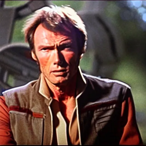 Image similar to clint eastwood as han solo from star wars ( great quality )