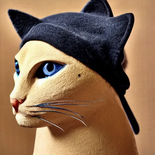 Prompt: cat styled hat highly detailed, smooth, sharp focus