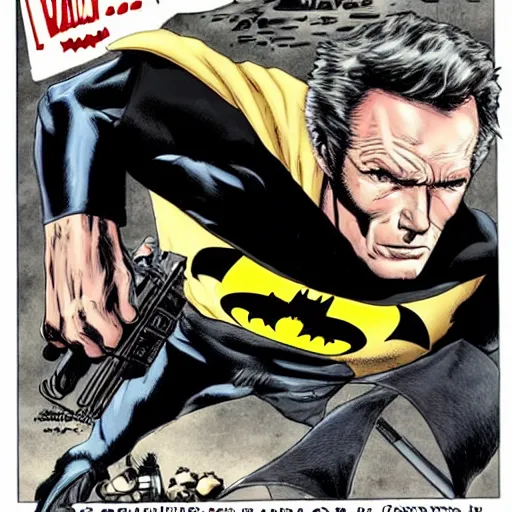 Prompt: clint eastwood as batman