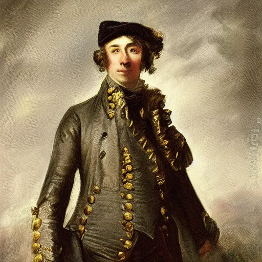 Image similar to a portrait of Joseph Joubert by Thomas Gainsborough, oil painting, masterpiece, old master, grand master, digital painting, concept art, smooth, sharp focus, illustration