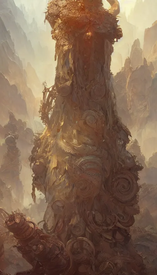 Image similar to giants in the realm of men, fibonacci, sweat drops, insane, intricate, highly detailed, digital painting, artstation, concept art, smooth, sharp focus, illustration, Unreal Engine 5, 8K, art by artgerm and greg rutkowski and alphonse mucha