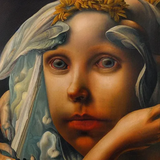 Image similar to allegory of the soul, surrealism, high detail, masterpiece, oil on canvas