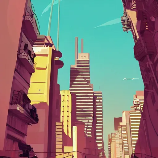 Prompt: sao paulo painted by james gilleard