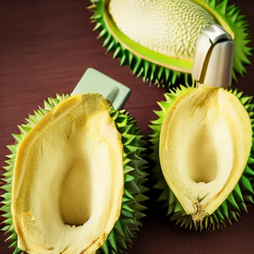 Image similar to durian with a microphone