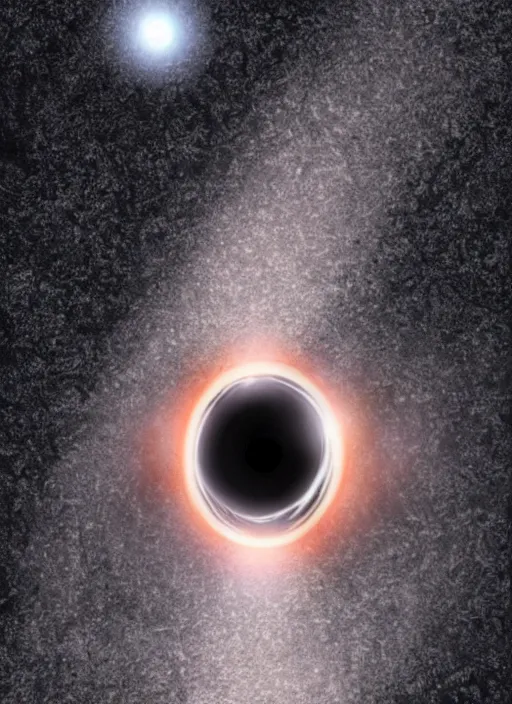 Image similar to a black hole as a human