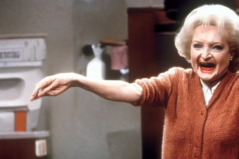 Prompt: betty white in the thing ( 1 9 8 2 )