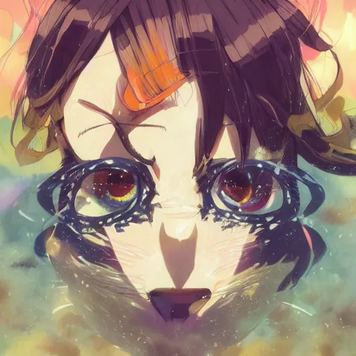 Image similar to a tiger wearing a dress, illustration concept art anime key visual trending pixiv fanbox by wlop and greg rutkowski and makoto shinkai and studio ghibli and kyoto animation symmetrical facial features