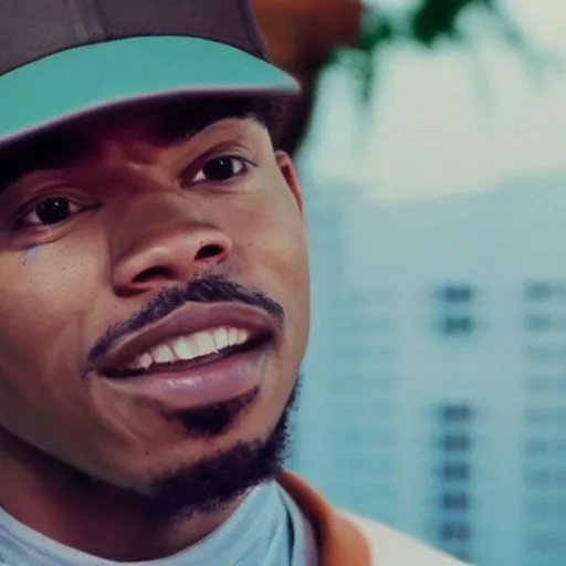 Prompt: a cinematic film still of Chance The Rapper starring in Blue Streak (1999), shallow depth of field