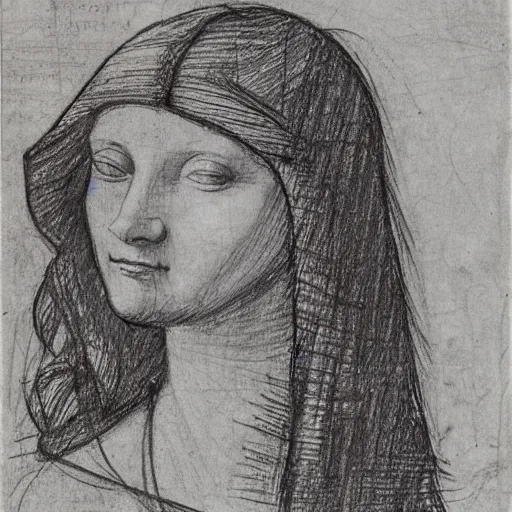 Image similar to of leonardo davinci drawing a beautiful girl from today 2 0 2 2 lots of loose sketches