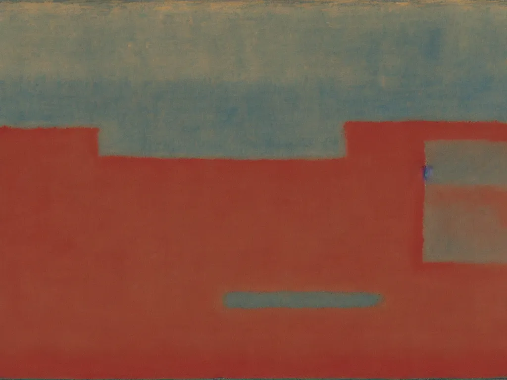 Prompt: moses separating the red sea. painting by mark rothko, paul klee