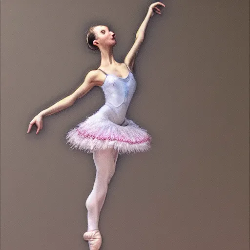 Image similar to ultra detailed hyper realistic deep focus smooth artstation wlop award winning ballerina monet