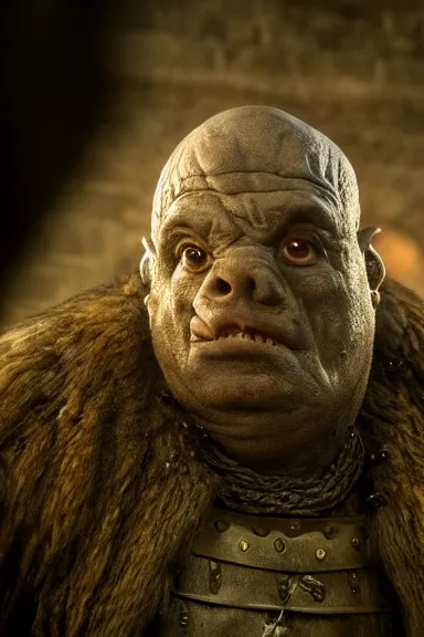 Prompt: very very intricate photorealistic photo of a thwomp in an episode of game of thrones, photo is in focus with detailed atmospheric lighting, award - winning details