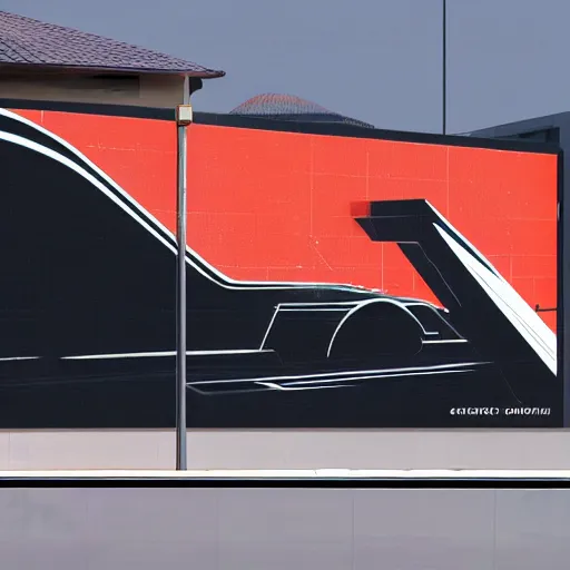 Image similar to sci-fi cars : wall near structure on : the coronation of napoleon painting : and digital billboard in the middle, in style of zaha hadid, suprematism composition, unreal engine 5, keyshot, octane, artstation trending, in lighting of blade runner 2049, ultra high detail, ultra photo realistic, 8k, 16k, in plastic, dark, tilt shift,