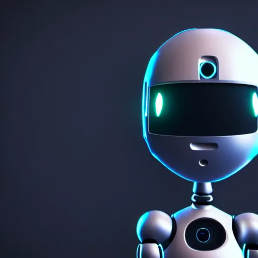 Image similar to a cute little robot. super realistic 8 k render of a dark hooded powerful elegant, cinematic composition