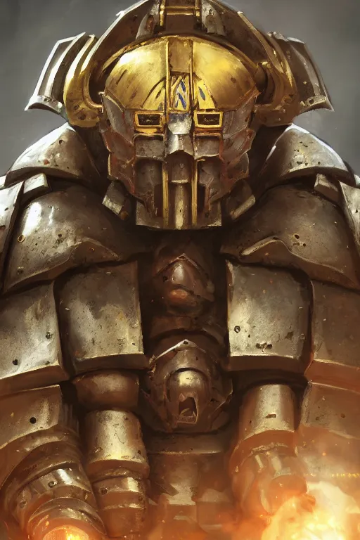 Image similar to armor portrait heros warhammer 4 0 k horus heresy fanart - the primarchs emperor by johannes helgeson animated with vfx concept artist & illustrator global illumination ray tracing hdr fanart arstation zbrush central hardmesh 8 k octane renderer comics stylized