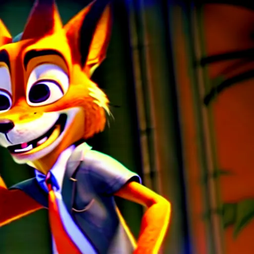 Image similar to nick wilde as max payne 3 set in zootopia